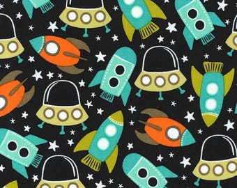 Michael Miller Space Station - Retro/Cotton/Fabric/Sewing/Quilting