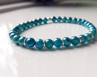 Blue Shell Pearl Stretchy Bracelet