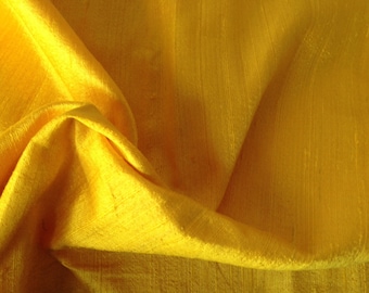 100% pure Dupioni Silk Fabric, Fat Quarter fabric,Indian Raw silk Fabric, Silk Fabric, Yellow Silk Fabric, Indian Dupioni silk Fabric,