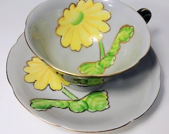 Rare Trimont hand painted tea cup and saucer.