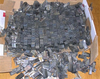 Antique Vintage Lead Letterpress Letters Antique Vintage Letterpress Letters 13 Pounds