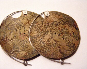 Handmade Shield Earrings