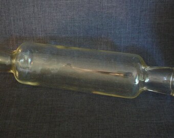Vintage Glass Rolling Pin, Nice Glass Rolling Pin, Vintage Glass Rolling Pin