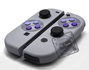 Custom SNES Super Nintendo Themed Nintendo Switch Joy-Con JoyCon Controllers