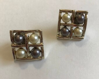 Vintage Faux Pearl Earrings