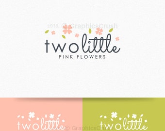 Flowers Logo Children Logo Baby Logo Design Photography Logo