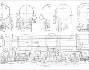 Poster, Many Sizes Available; Usra Heavy Mikado Railroad Locomotive Train Diagram C1922
