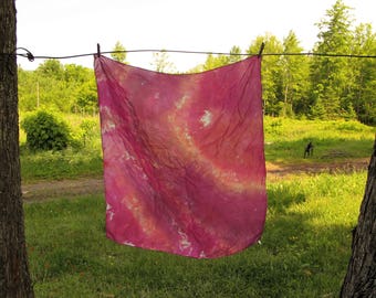 Purple and Pink Playsilk, Tie Dye Playsilk, Playsilk, Waldorf Toy, Natural Toy, Large Playsilk, 35"x35" playsilk, Silk Scarf