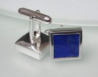 Lapis Lazuli Sterling Silver Cufflinks