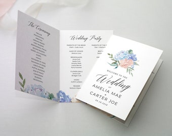z fold wedding programs