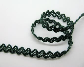 Green serpentine stripe viscose/acrylic height 12mm - ref 29
