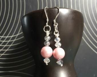 Pink Freshwater Pearl Earrings