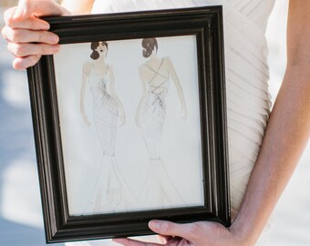 Fashion Illustration of your Wedding Gown