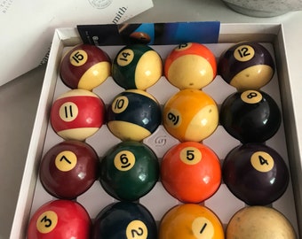 Vintage pool balls | Etsy