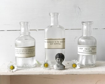 Original assorted apothecary or chemist labels for vintage or antique medicine bottles antique medical collector's labels