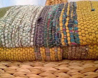 ECO, fodera per cuscino 100% ecologica, tessuta a telaio con materiali ri-generati SU ORDINAZIONE