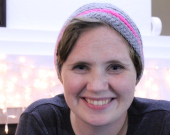 Simple Grey Crochet Beanie - FREE SHIPPING