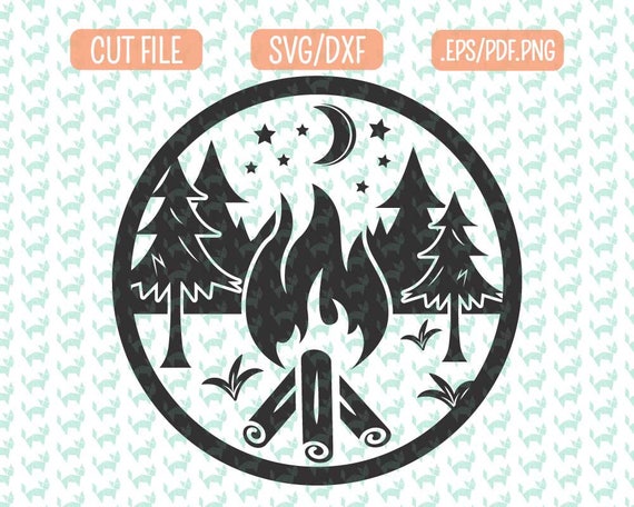 Camping SVG DXF EPS png Files for Cutting Machines Cameo or