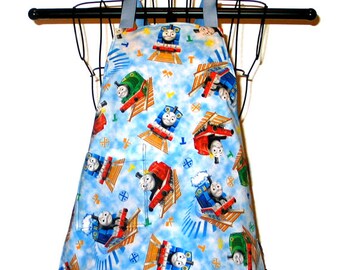 Childs Apron Ages 1-3 Thomas Train Reversible Adjustable Kids