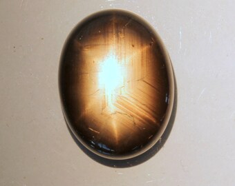 Black Star Sapphire Oval Cabochon Natural Thailand Fine Gemstone 26.10 carat