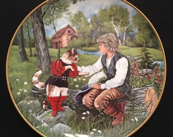 Kaiser Puss in Boots Porcelain Plate
