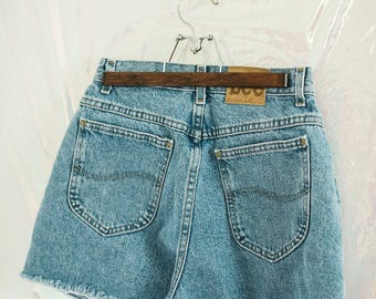 Vintage Lee High Waisted Denim Shorts