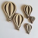 Laser Cut Wooden Hot Air Balloon Die Cut Outs Variety Pack