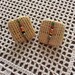 Vintage 1970s 1980s Earrings Pierced Straw Beads Made In The Philippines