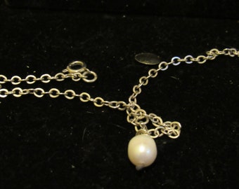 Pearl Anklet Sterling silver