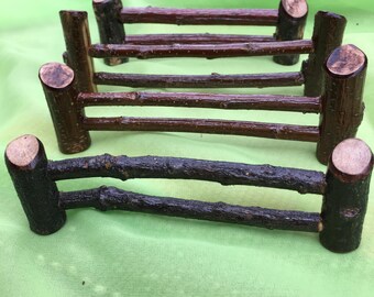 Short Rustic and Authentic Wood Fences