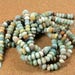 Amazonite Matte Rondelle Beads - Smooth Matte Teal Beads, 8mm