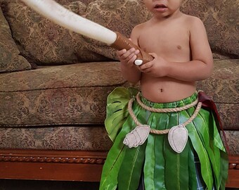 Maui Inspired Cosplay Leaf Skirt for Kids