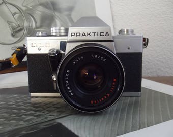 vintage Praktica LTL3 mirror reflex camera, photo camera 1970s, Pentacom