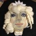 handmade doll face PAINTED wool hair supplies supply small craft parts body head DIY fabric stuffed girl woman child