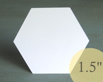 Hive Paper Pieces - 1-1/2" HEXAGONS - English Paper Piecing Quilt Hexies - Choose Package Size