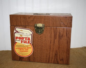 Vintage Metal File Box - item #2948