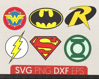 Batman svg Robin svg Batman logo Wonder Woman svg Flash Superman svg Superheroes DС comics svg Superman logo Robin svg Superman logo