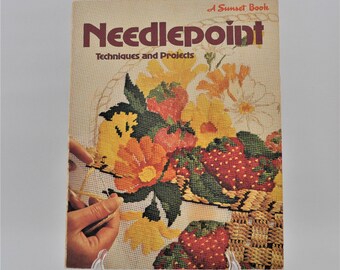 Needlepoint Techniques and Projects - Sunset Book - Instruction- Patterns -
