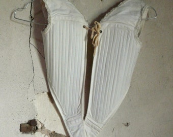 antique victorian French child corset shabby chic