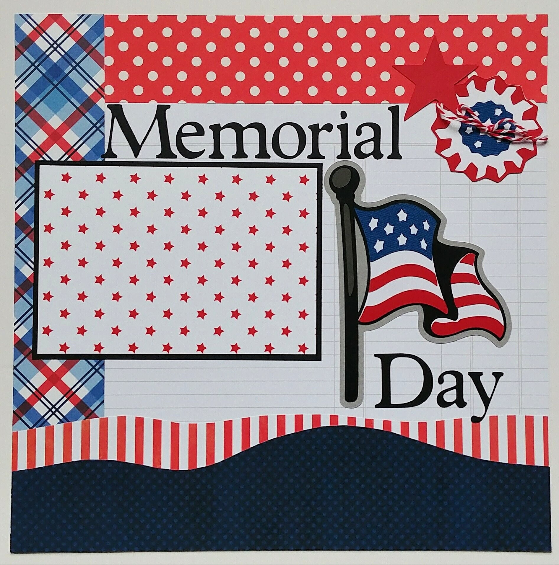 Premade scrapbook page 12x12 scrapbook page Scrapbook page