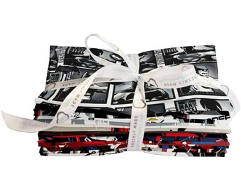 Batman V Superman Fat Quarter Fabric Bundle From Camelot 100% Premium Cotton Fabric