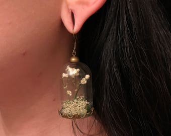 Glass Dome Terrarium Earrings (1 Pair)