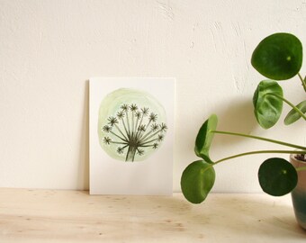 Postcard Bereklauw, Nature inspiration on paper
