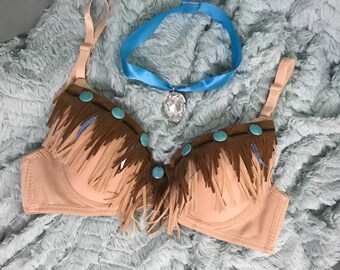 Coachella inspired Pocahontas Bra & Necklace