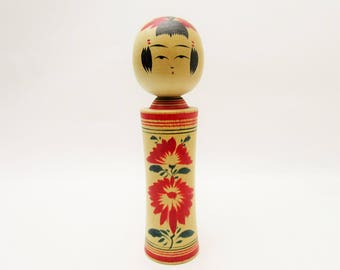 Vintage Kokeshi Doll.Naruko Traditional.by Kimio Chubachi.217mm.#dk327.msjapan