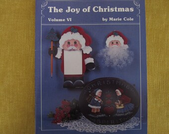 The Joy Of Christmas Vol.6,tole painting booklet,11 projects,angels,Nativty,Santa,snowman