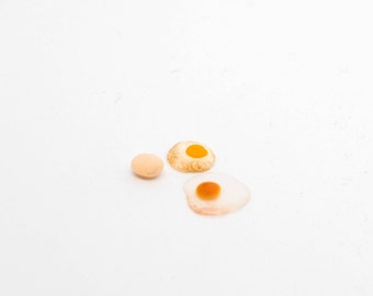 1/12th Miniature Fried Eggs and Boiled Eggs