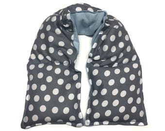 Heat therapy wrap, EXTRA LONG Neck and Shoulder heating pad, Spa Rice Bag, Neck pillow, Fibromyalgia, Hot pack, Pain Relief,