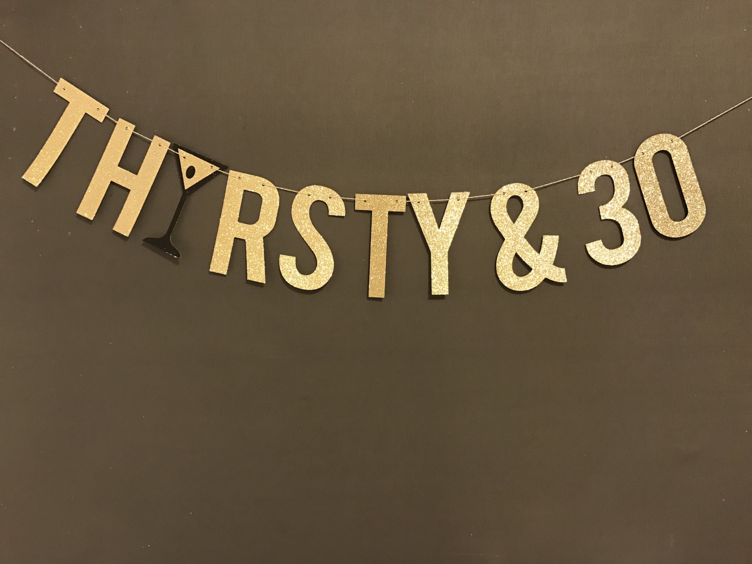 30th birthday party banner Thirsty & 30 Banner 30th