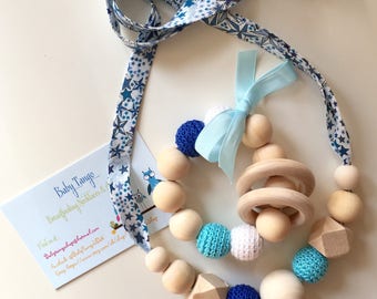 SET Breastfeeding Necklace & Teething Toy